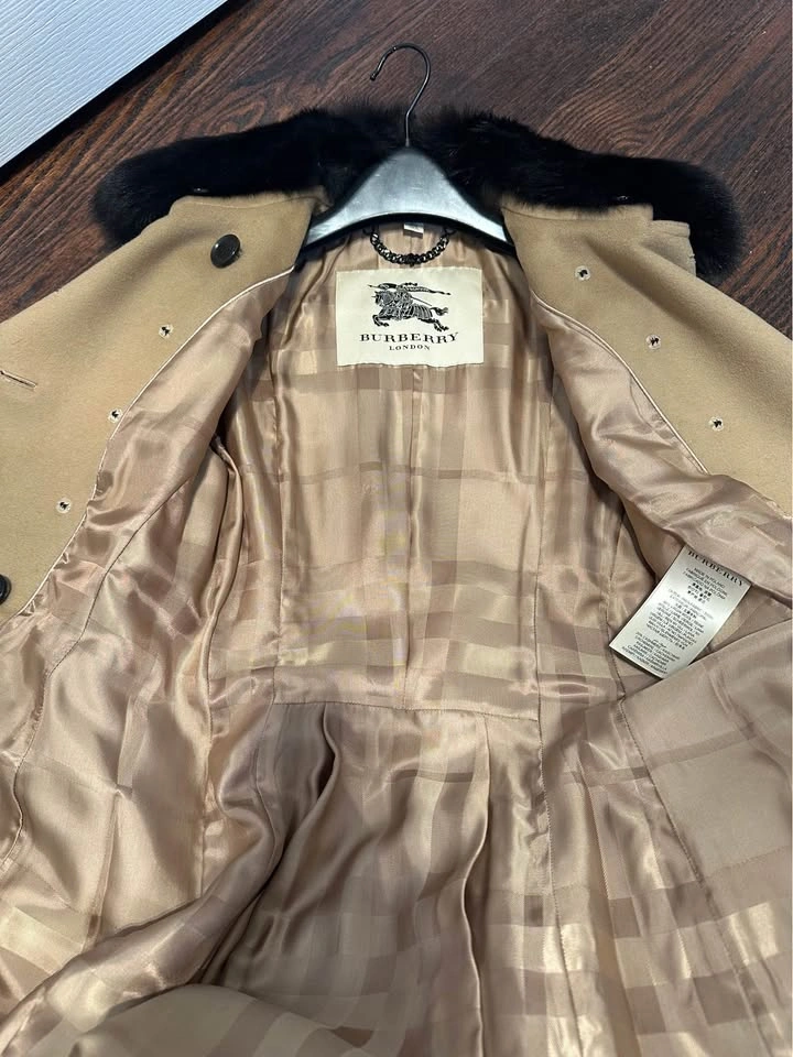 Burberry Wool Cashmere Women Coat Jacket Size 4 - photo 5