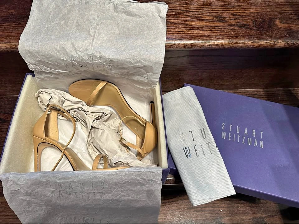 Stuart Weitzman Nude Heels Pump Shoes Size 8.5