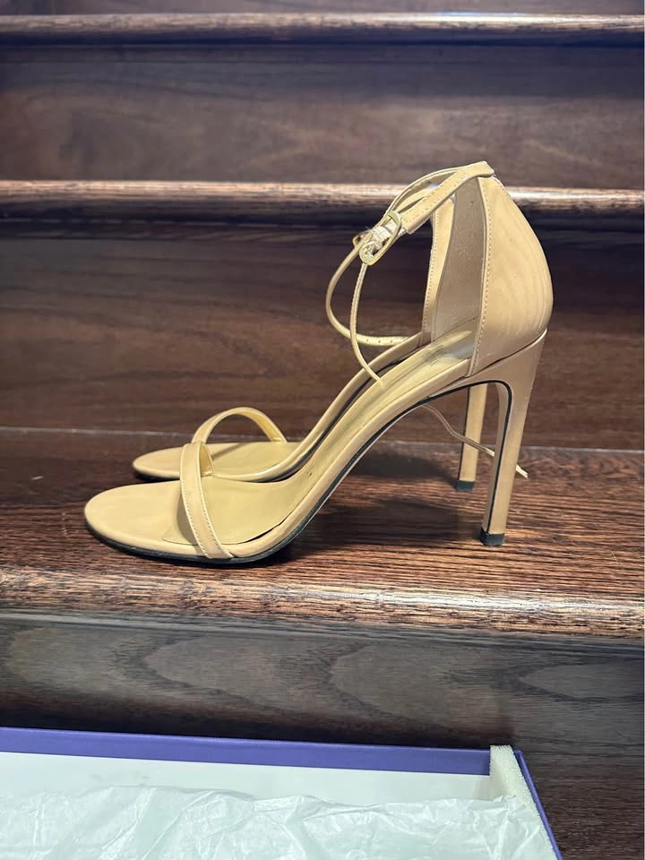 Stuart Weitzman Nude Heels Pump Shoes Size 8.5 - photo 4