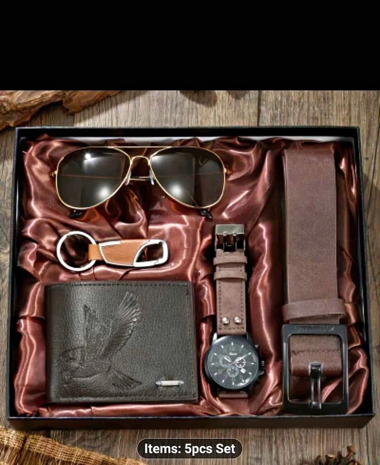 Classic 5pcs Men's Fashion Casual Luxury Business Watch Set