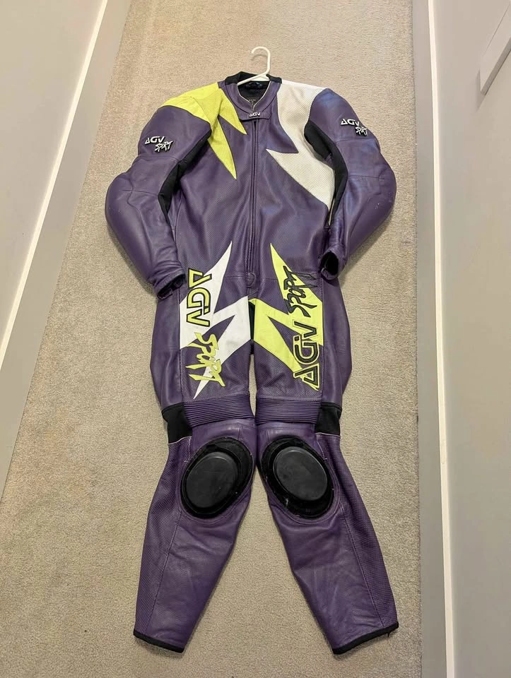 AGV Sport One-Piece Leather Suit - Size 54 - Italian Made