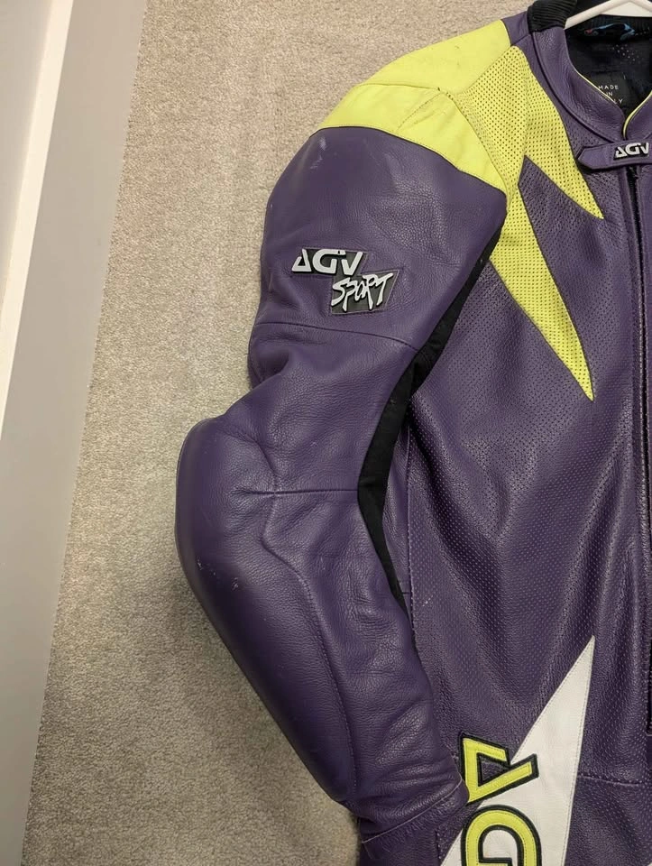 AGV Sport One-Piece Leather Suit - Size 54 - Italian Made - photo 4