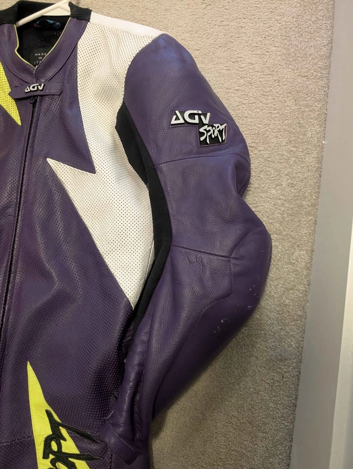 AGV Sport One-Piece Leather Suit - Size 54 - Italian Made - photo 5