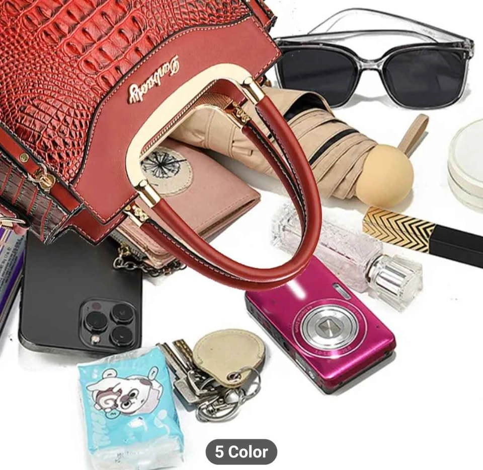 Elegant Handbag with Zipper Closure, Detachable Strap. Crossbody - photo 2