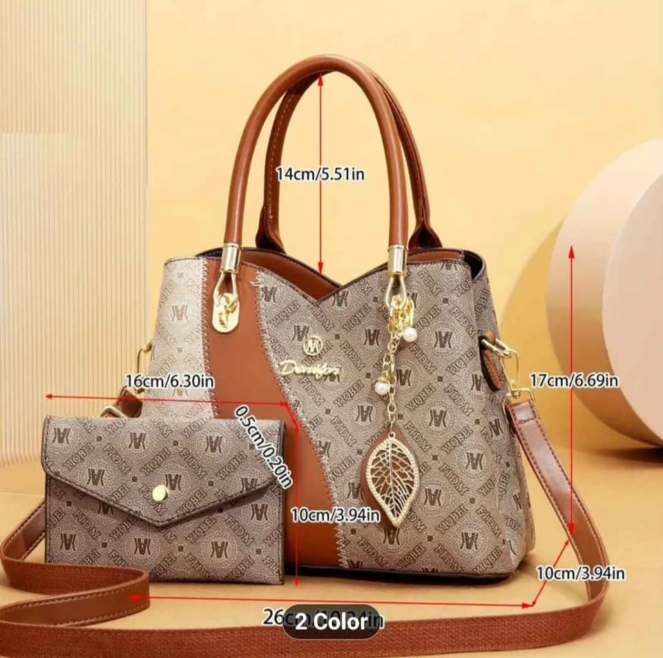 Elegant Handbag with Zipper Closure, Detachable Strap. Crossbody - photo 3