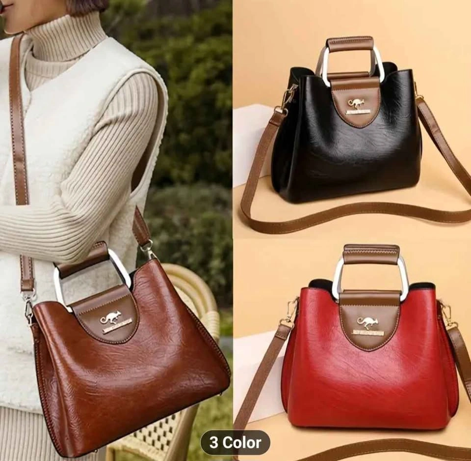 Elegant Kangaroo Hardware Tag Tote Crossbody Bag. - photo 3