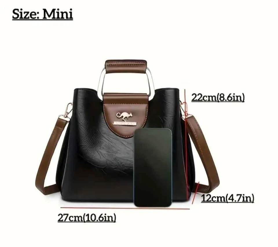 Elegant Kangaroo Hardware Tag Tote Crossbody Bag. - photo 5