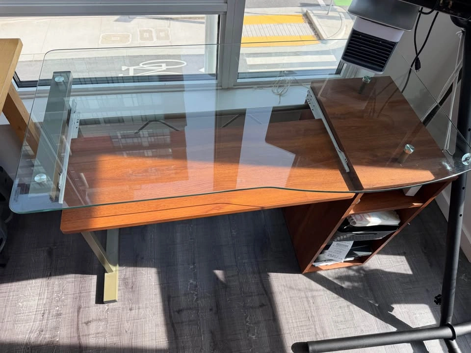 Modern Glass Office Desk - photo 5