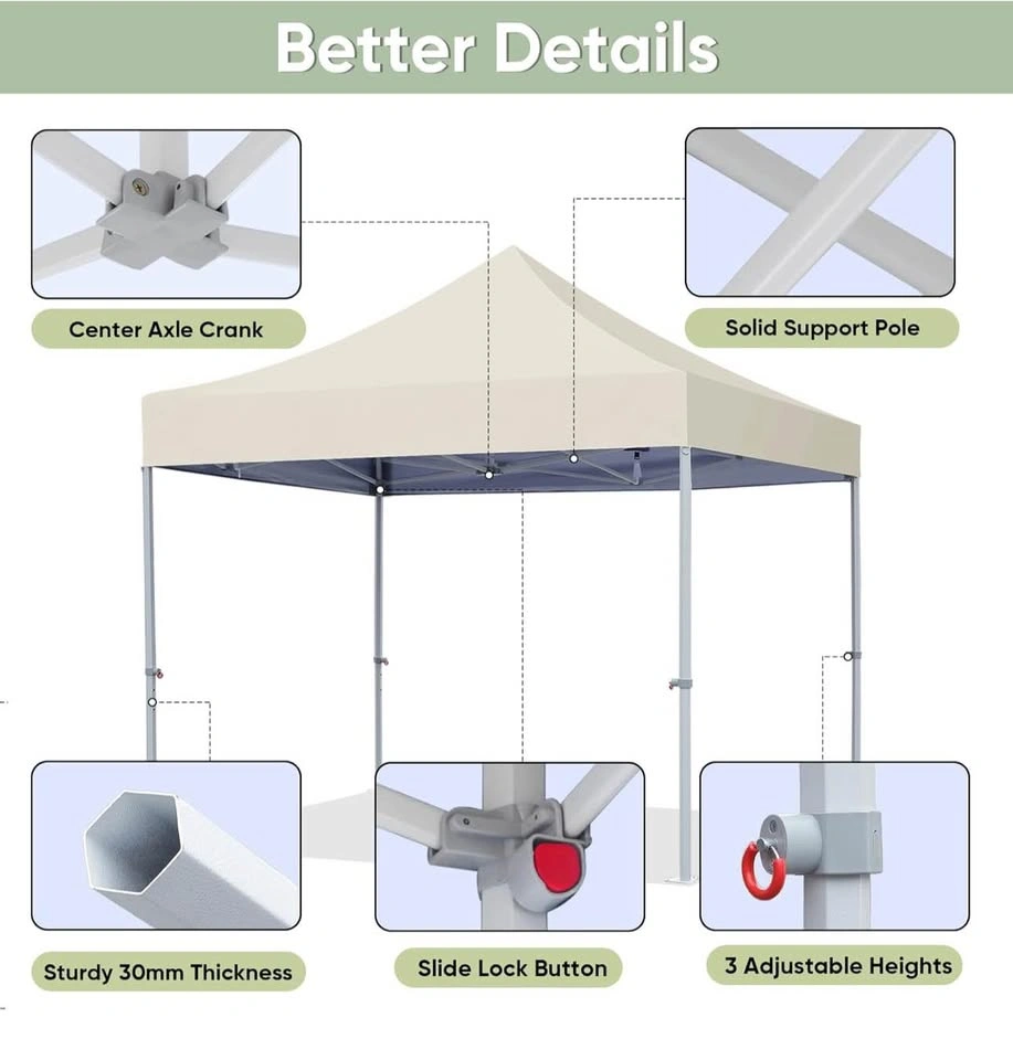 Northroad 10x10 Pop-Up Canopy Tent with Wheeled Bag - photo 2