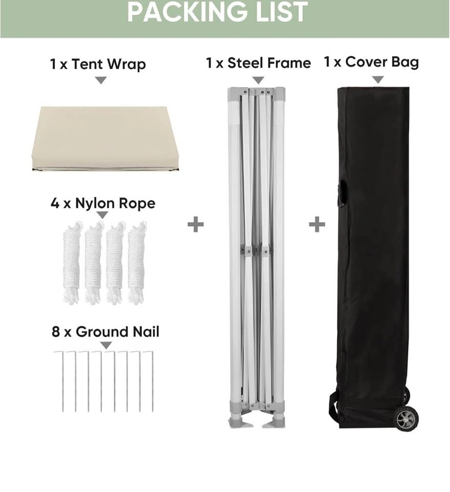 Northroad 10x10 Pop-Up Canopy Tent with Wheeled Bag - photo 3