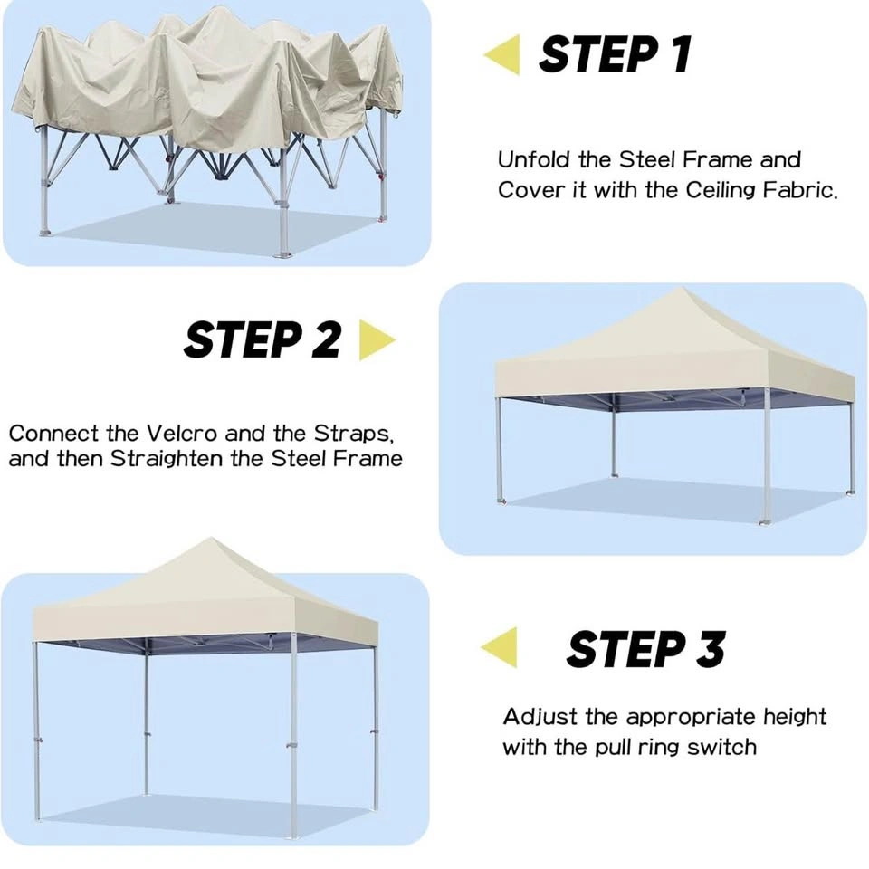 Northroad 10x10 Pop-Up Canopy Tent with Wheeled Bag - photo 4