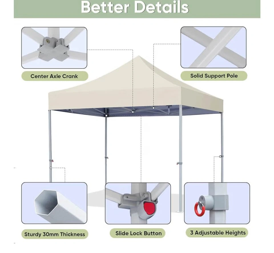 Northroad 10x10 Pop-Up Canopy Tent with Wheeled Bag - photo 5