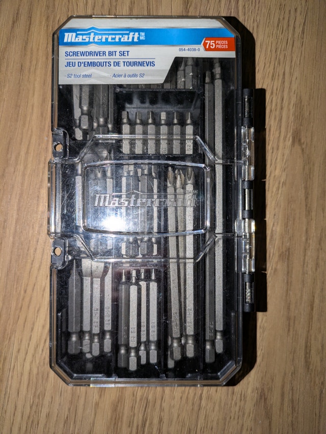 Mastercraft 75-pc Screwdriver Bit Set - S2 Steel