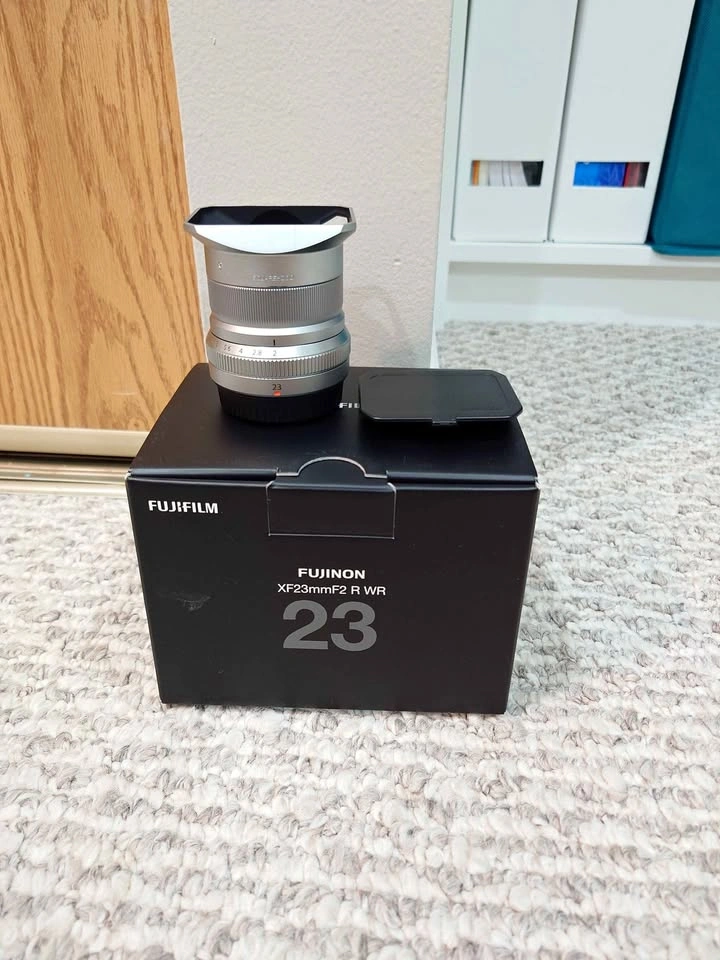 Fujifilm XF 23mm F2 Silver Lens Fuji Fujinon X Mount