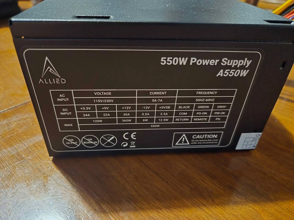 ALLIED 550W Power Supply A550W PSU - photo 2