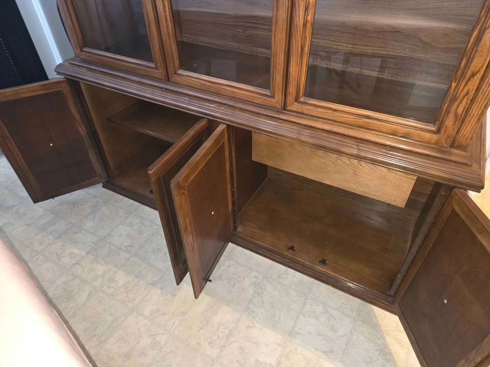 Wood China Cabinet Hutch - photo 4