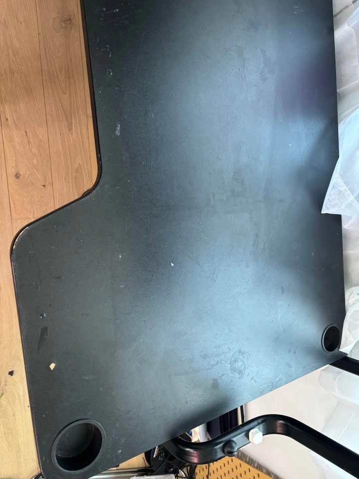 Ikea Fredde Gaming Desk Black Computer Work Desk - photo 4