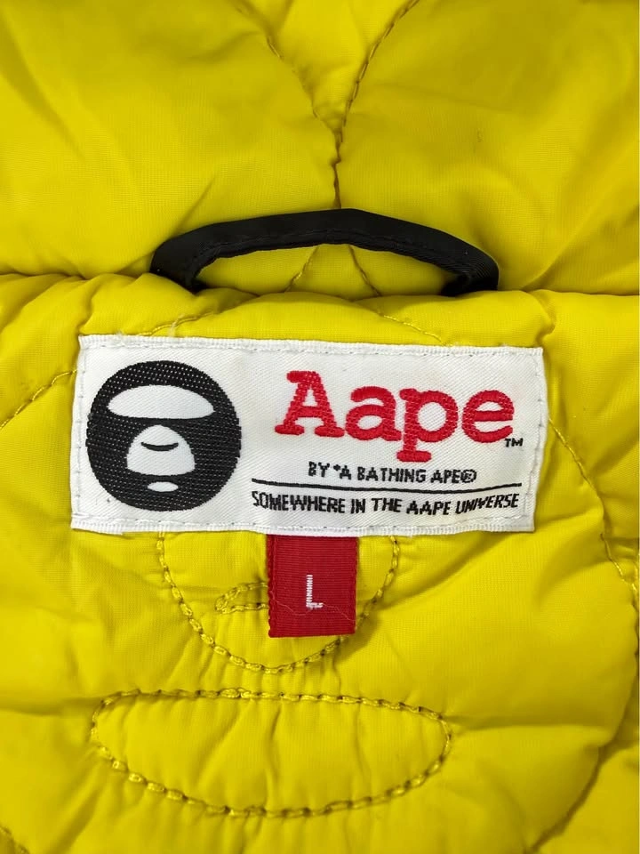 Aape By A Bathing Ape Men's Large Black Pullover Anorak Jacket - photo 2