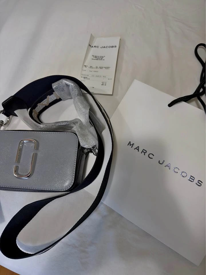 Marc Jacobs The Snapshot Bag - Glossy Gray