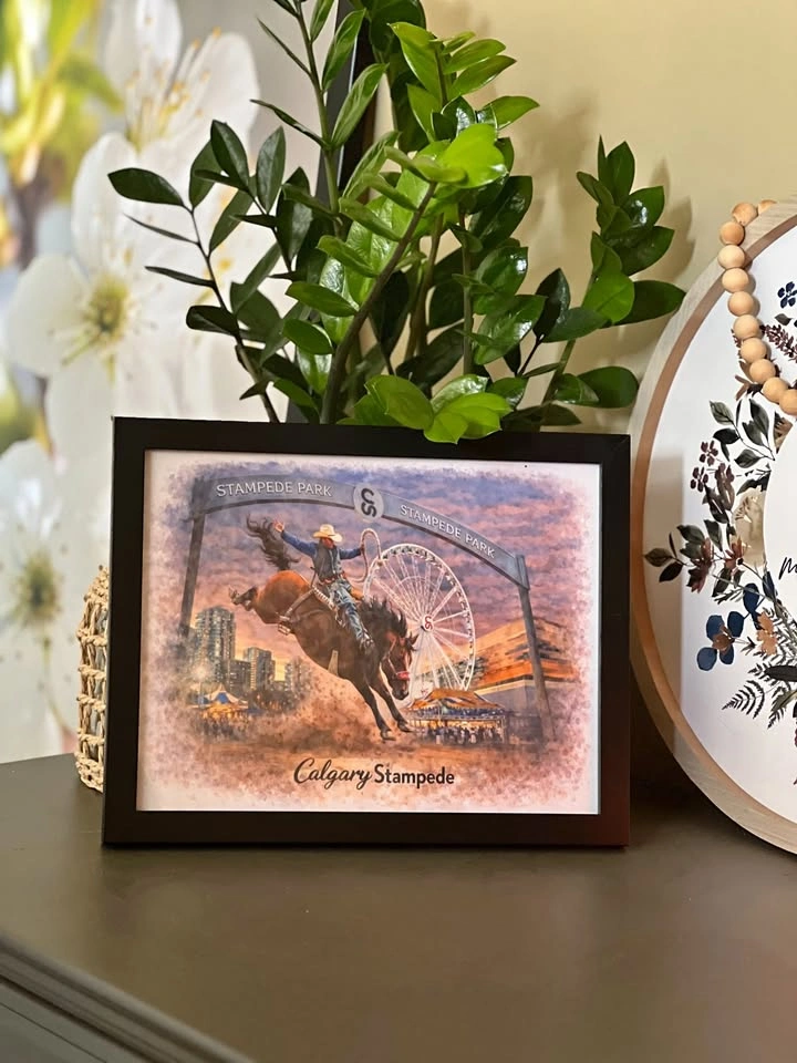 Iconic Calgary Stampede Framed Art