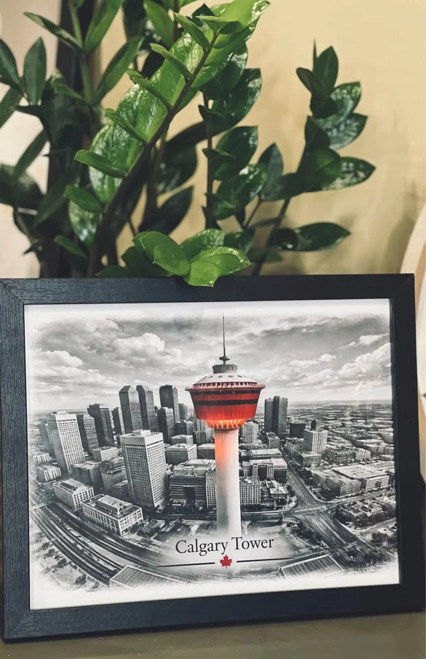 Elegant Calgary Tower Framed Art 🇨🇦✨