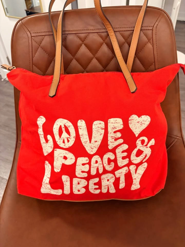 Like New ! Tote Bag with leather zip and straps - photo 2