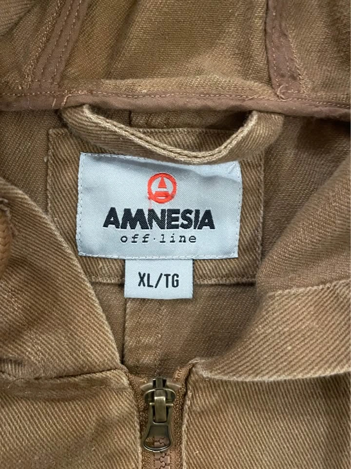 Amnesia Off Line Brown Workwear Zip Hoodie XL - photo 3