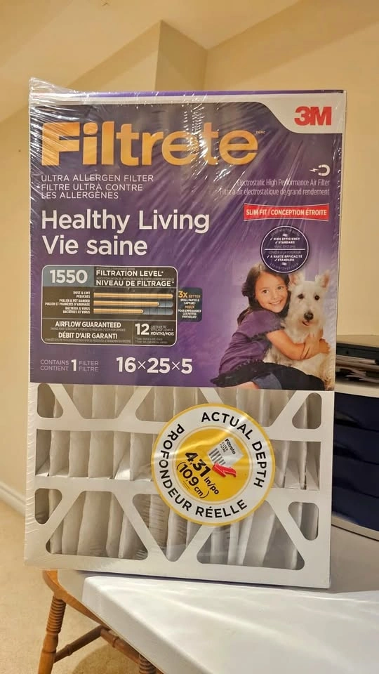 Filtrete 16x25x5 MPR 1550 Healthy Living Allergen Reduction Air