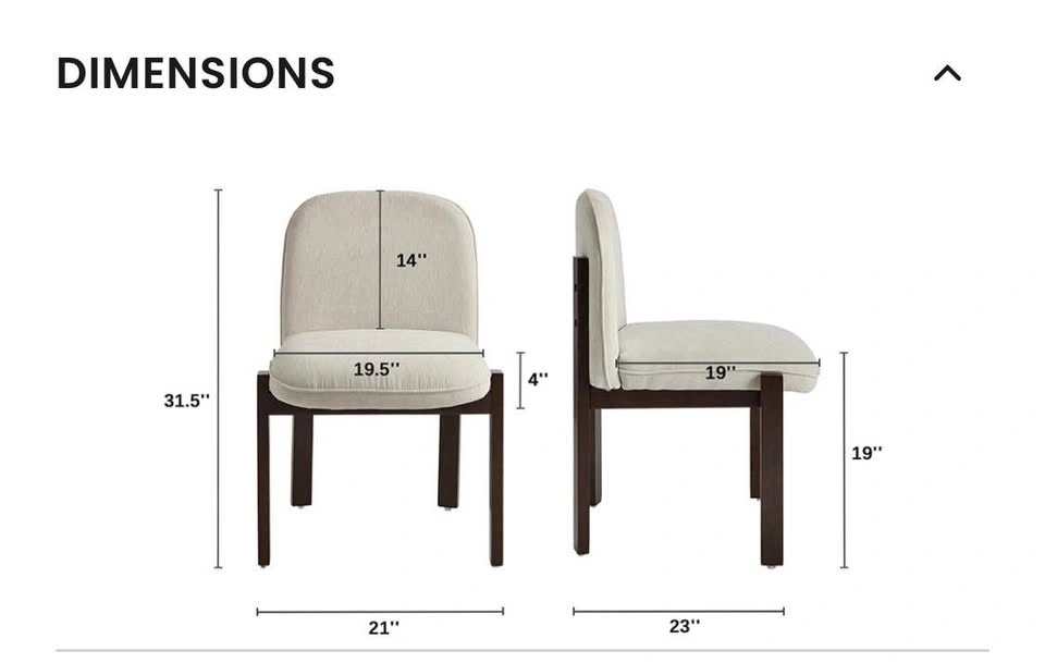 Set of 4 Upholstered Chairs - photo 5