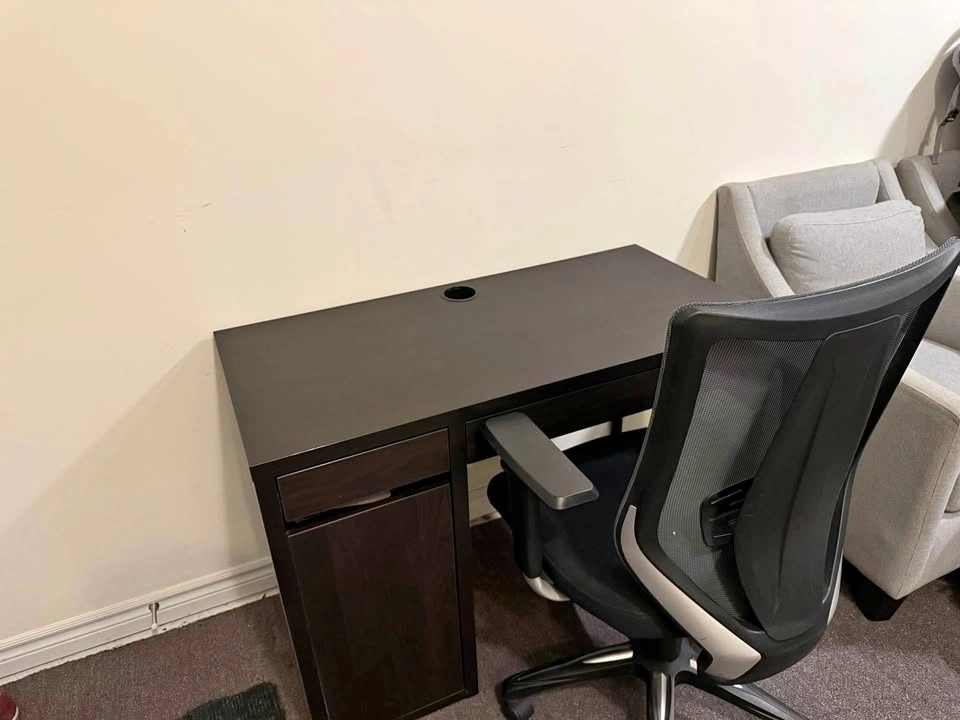 IKEA MICKE Desk Black-Brown – Cabinet + Drawer, Moving Sale