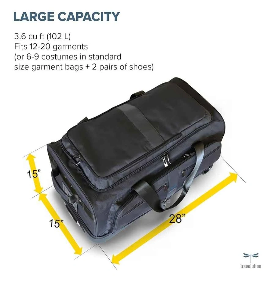 Travolution Garment Rack Duffel with Wheels, 28 inch - photo 4