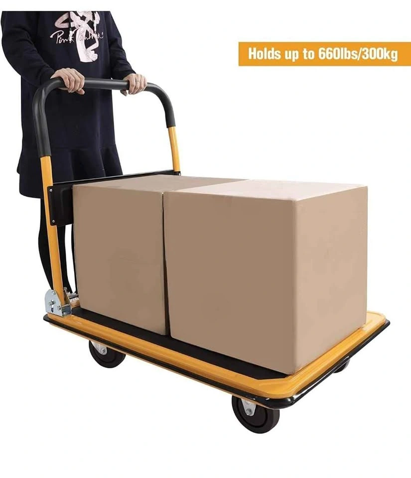 Push Cart Dolly, Platform Hand Truck, 360 Wheels, Portable, 660l - photo 4