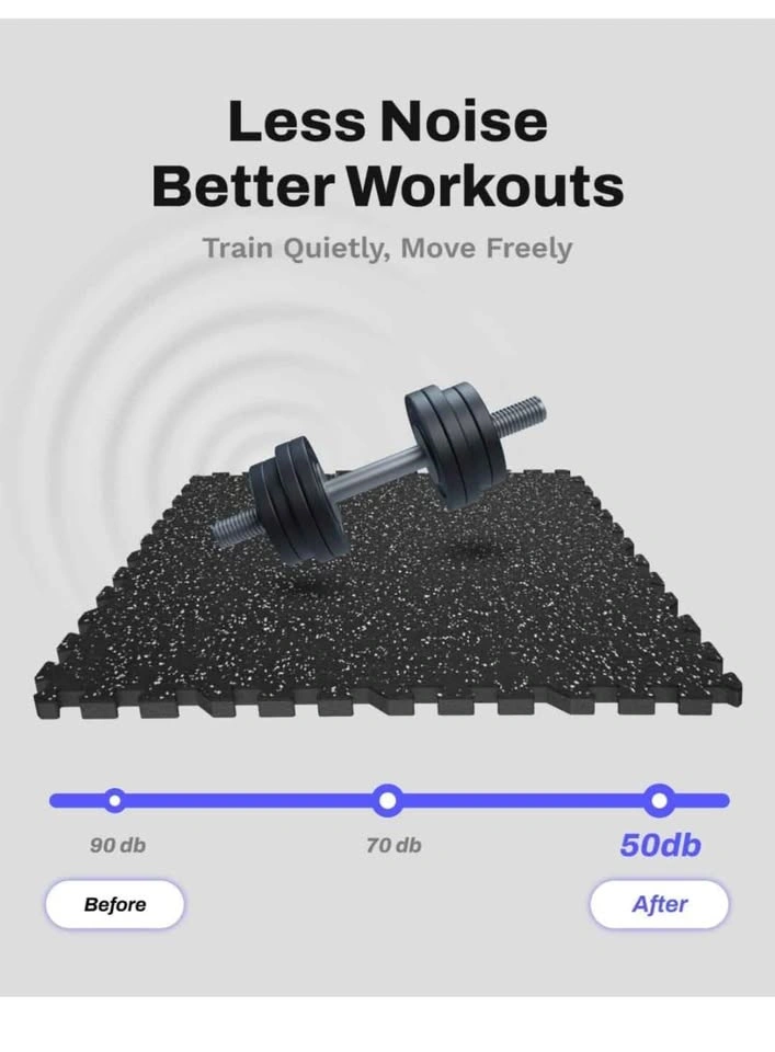Interlocking Gym Mats - 48 Sq Ft, 12 Tiles - photo 5