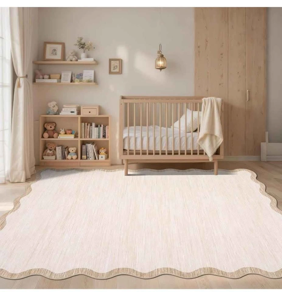 Scalloped Large Area Rug 8x10 - Machine Washable - photo 5