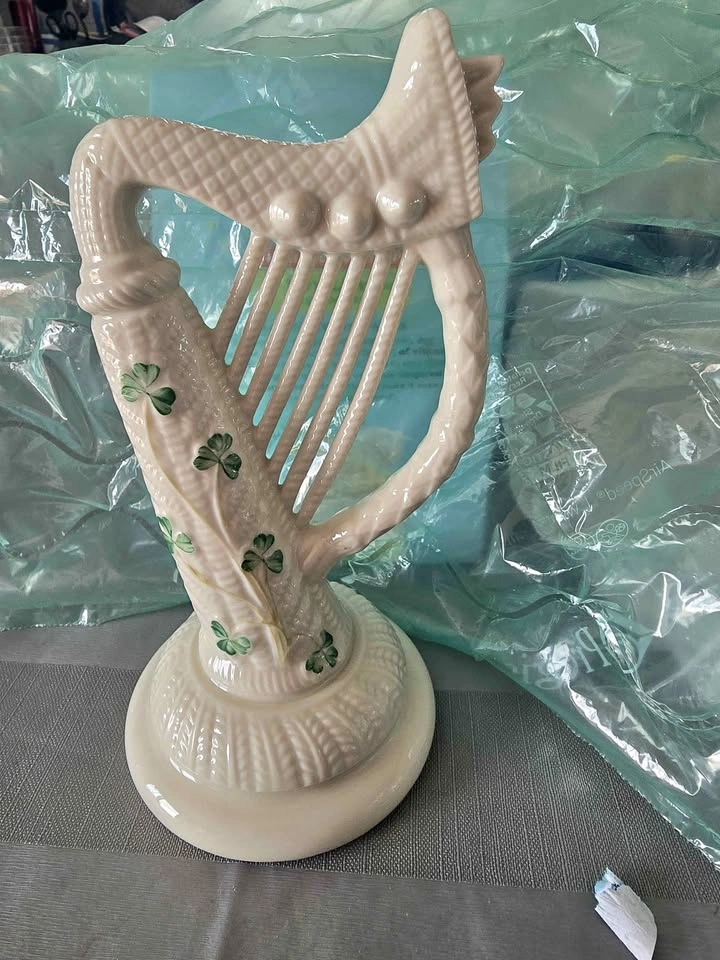 Irish Belleek Harp