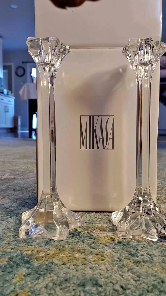 Mikasa Crystal Candle holders