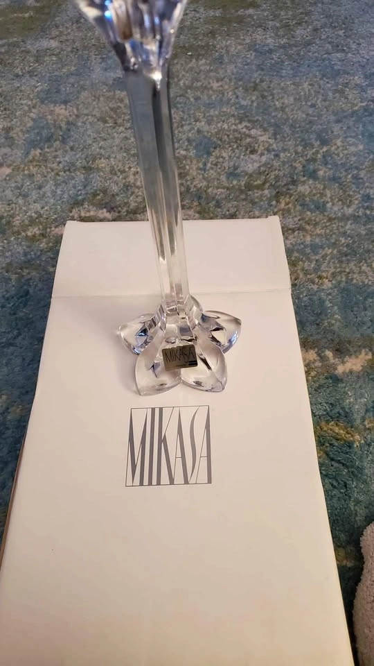 Mikasa Crystal Candle holders - photo 3