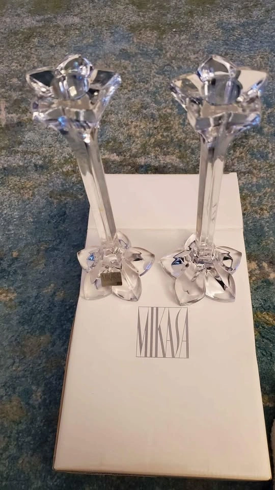 Mikasa Crystal Candle holders - photo 5
