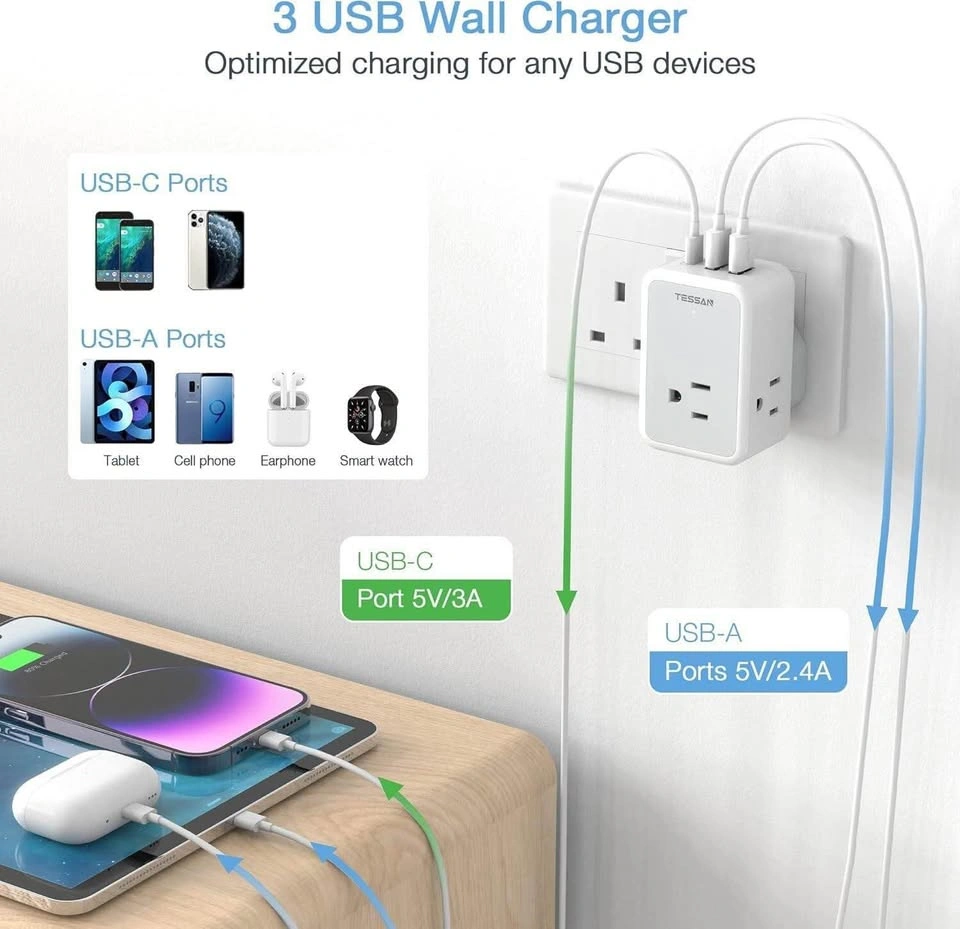 Travel Adapter Canada to UK - photo 2