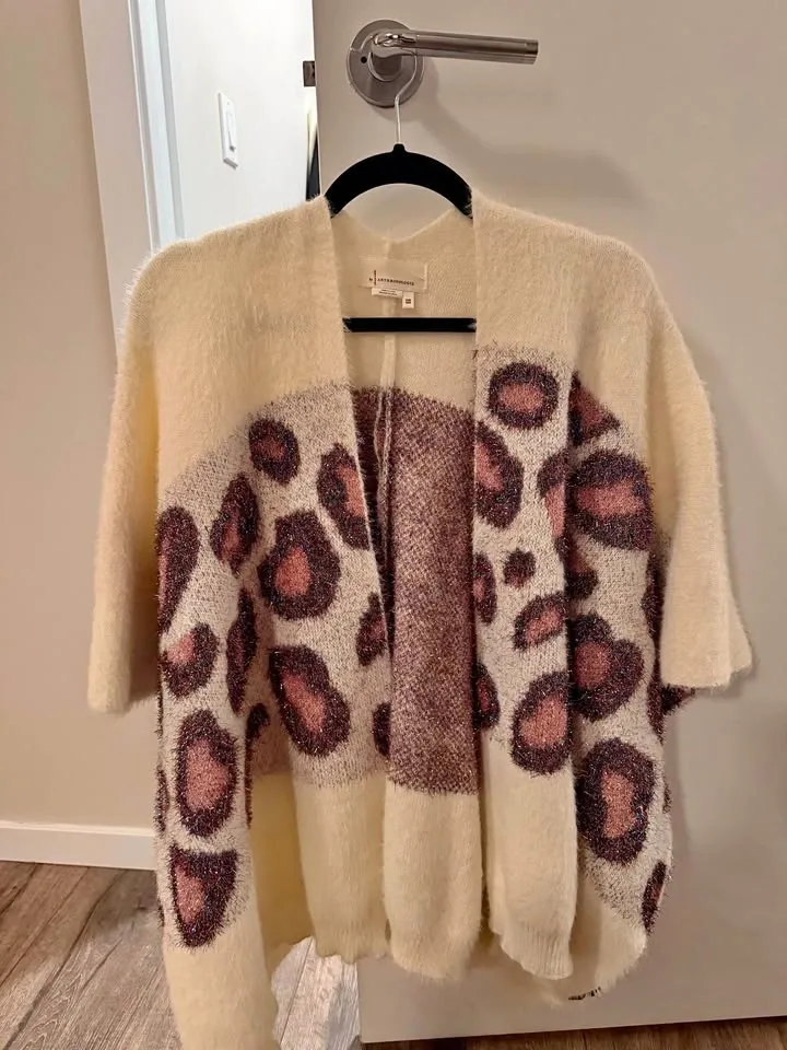 Anthropologie Kenzie Leopard Cape