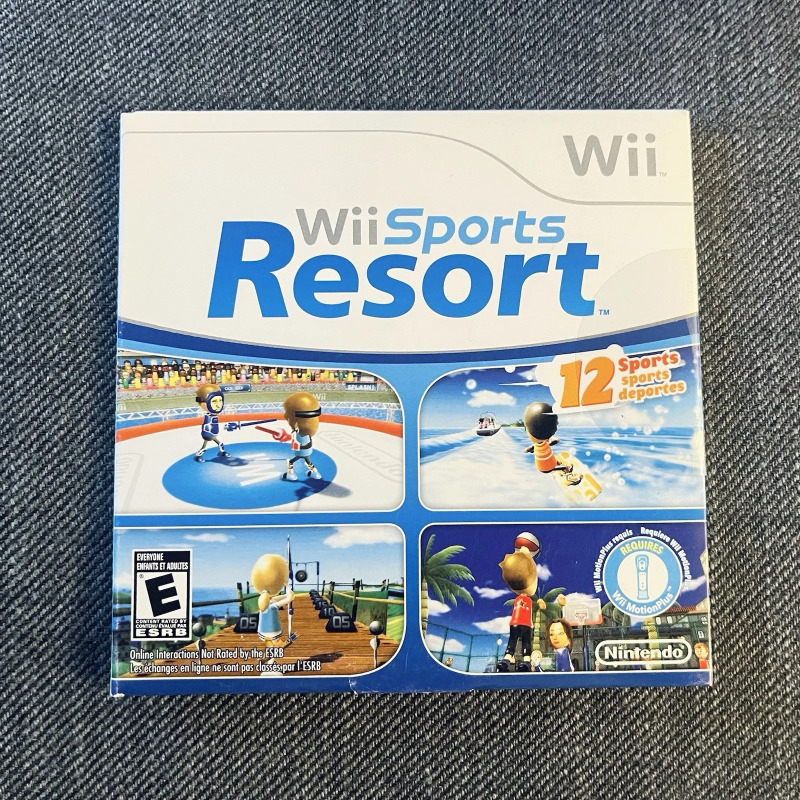 Wii Sports Resort (Nintendo Wii, 2009) Cardboard Sleeve & Manual - photo 4