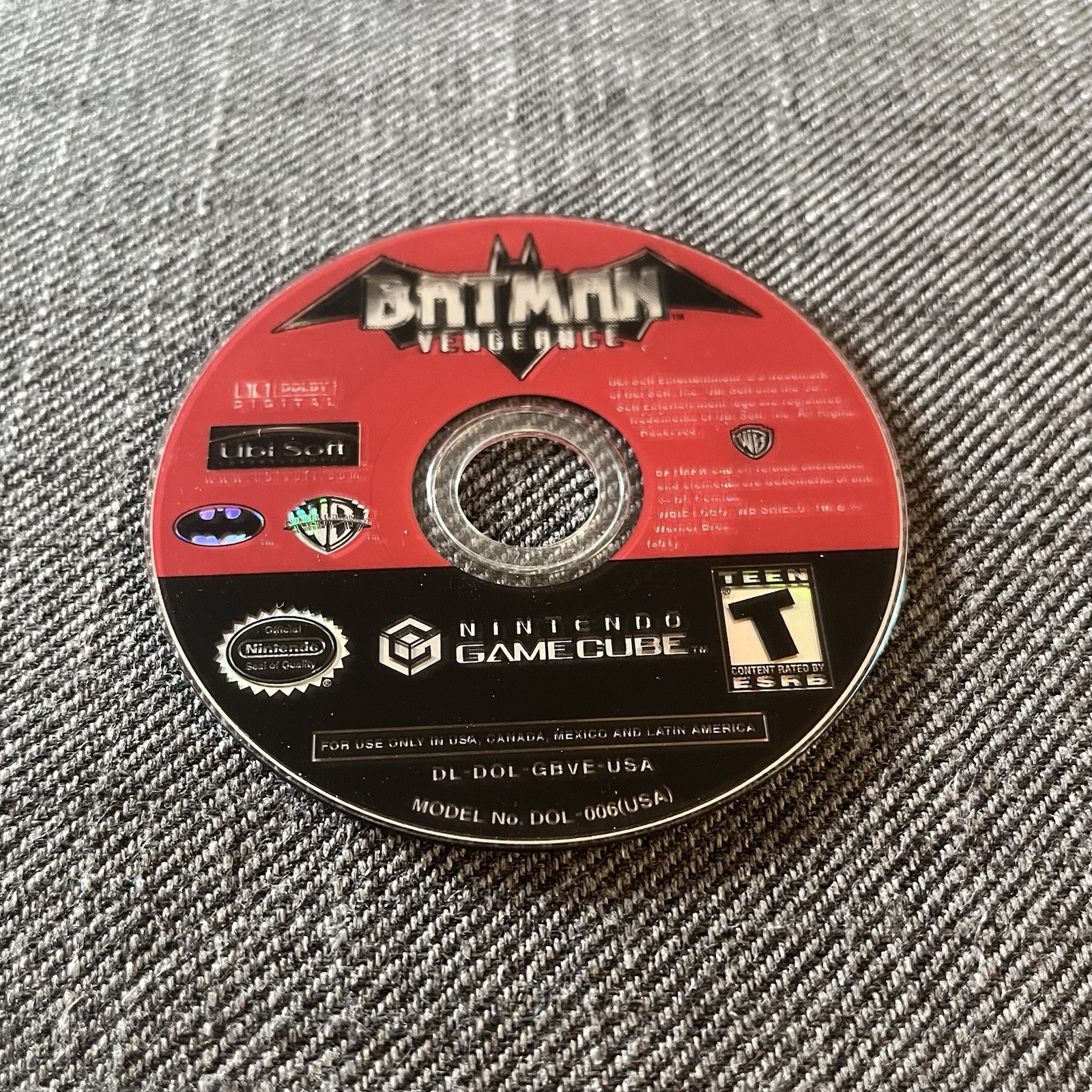 Batman: Vengeance (Nintendo GameCube, 2001) Disc Only Tested Wor - photo 2