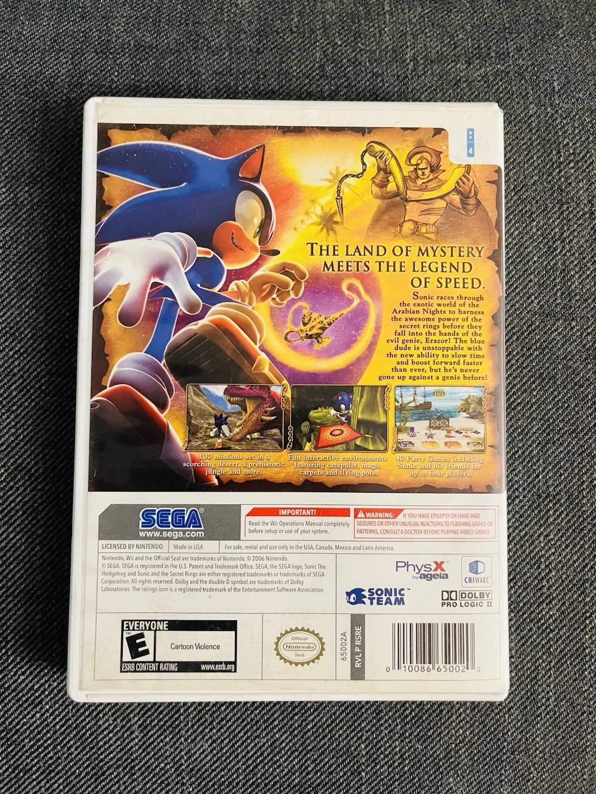Sonic and the Secret Rings Nintendo Wii / Complete / Tested - photo 4