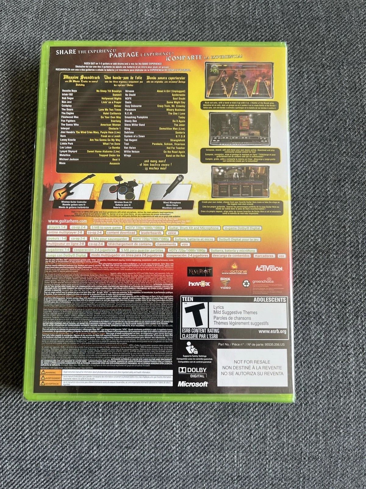 Guitar Hero World Tour Xbox 360 SEALED NIB Game - photo 2