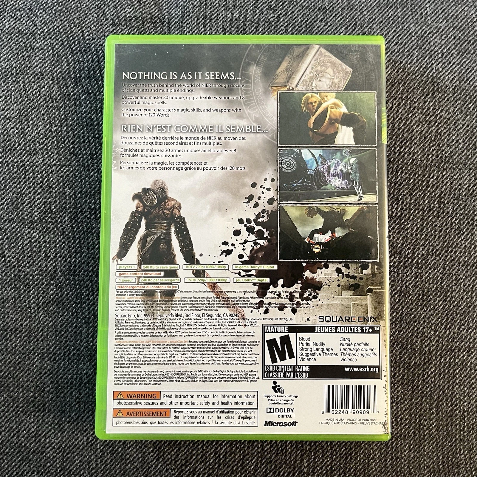 Nier (Xbox 360, 2010) CIB Complete w/ Manual Tested & Working - photo 5
