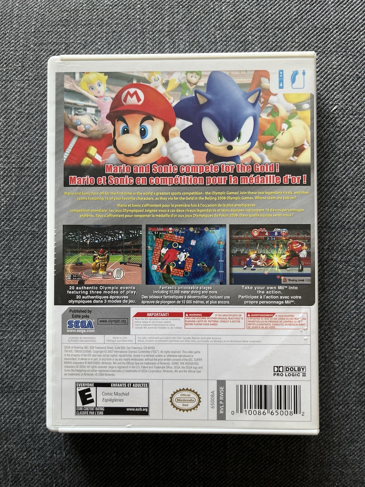 Mario & Sonic at the Olympic Games Wii CIB - photo 3
