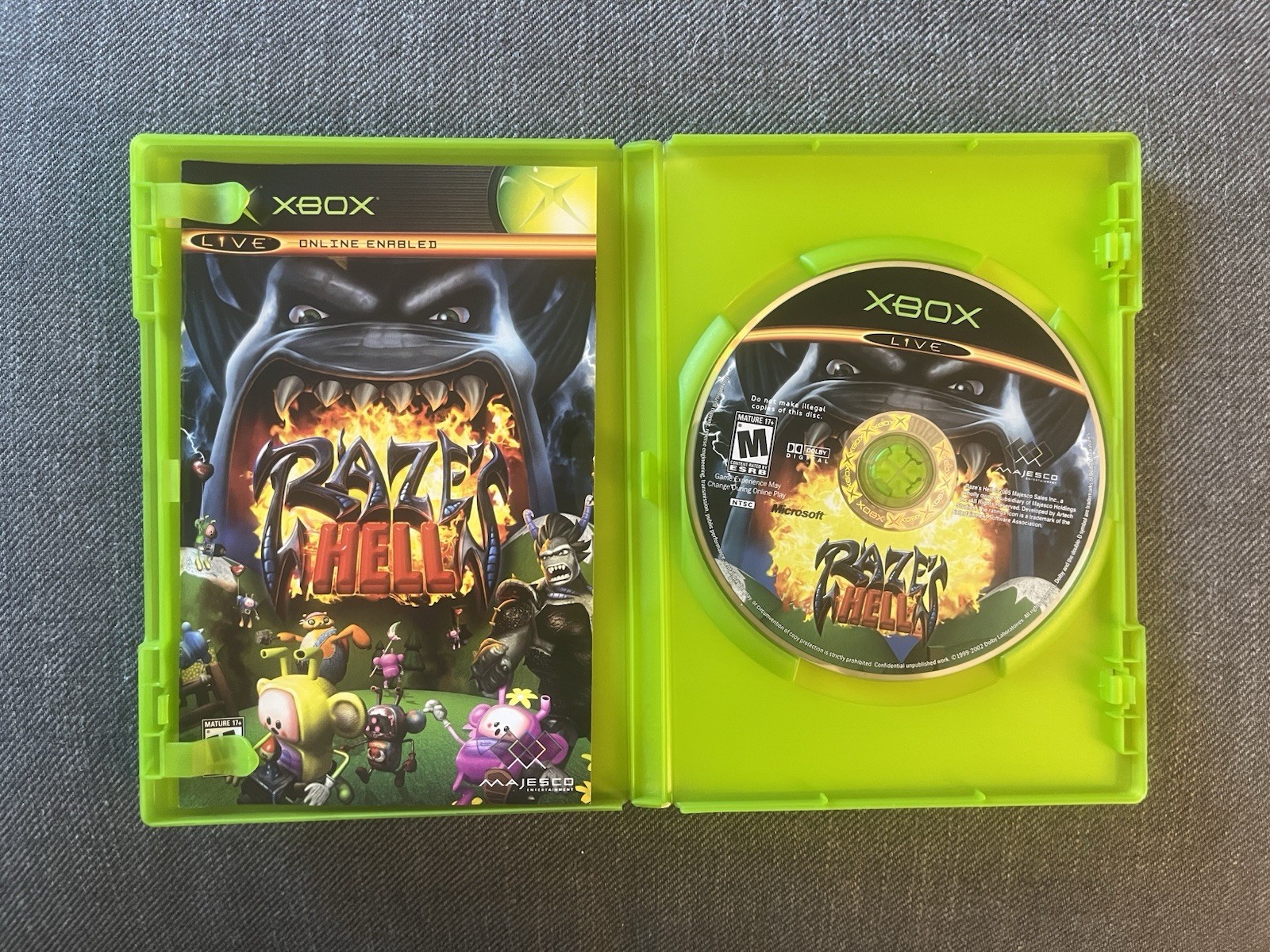 Raze's Hell (Microsoft Xbox, 2005) CIB, Original Label, OG Xbox - photo 2
