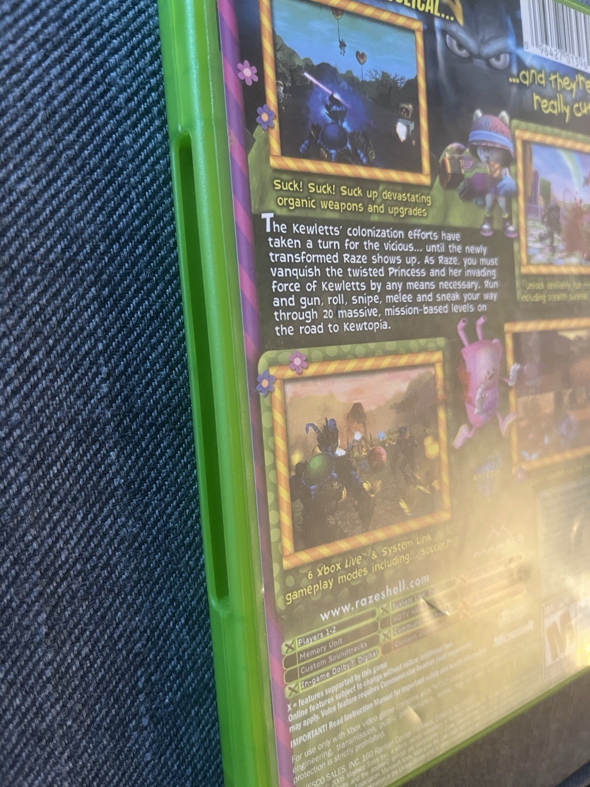 Raze's Hell (Microsoft Xbox, 2005) CIB, Original Label, OG Xbox - photo 4