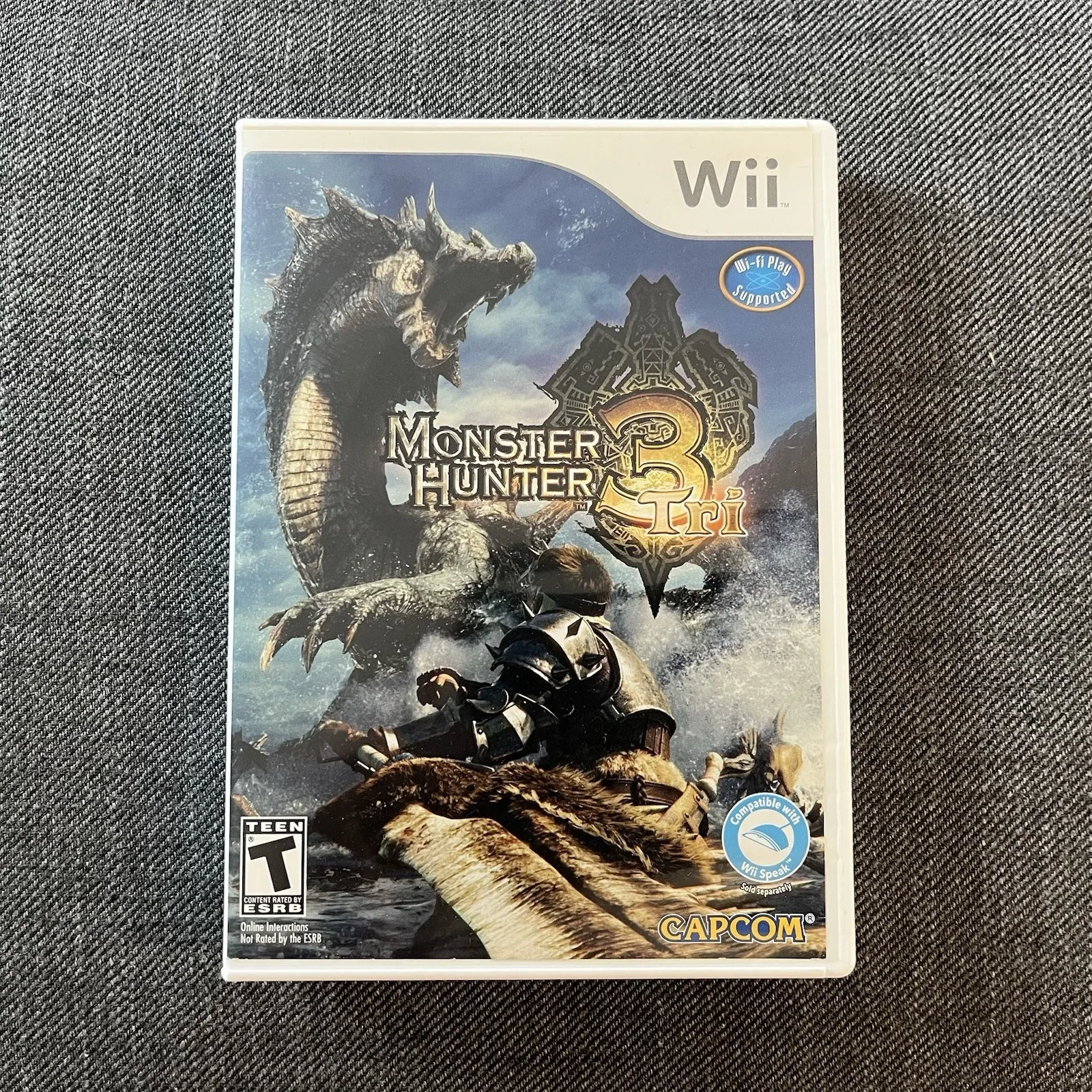 Monster Hunter Tri 3 (Nintendo Wii, 2010) Game & Case
