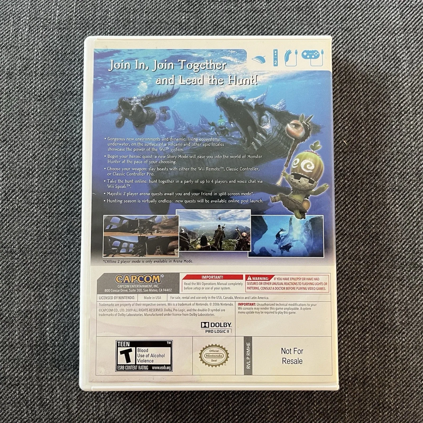 Monster Hunter Tri 3 (Nintendo Wii, 2010) Game & Case - photo 5